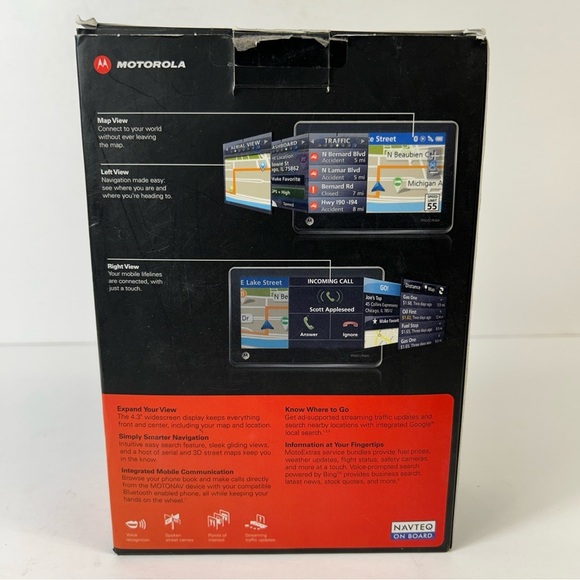 Motorola Motonav TN565T 4.3-Inch Bluetooth Portable GPS Navigator - Picture 4 of 6